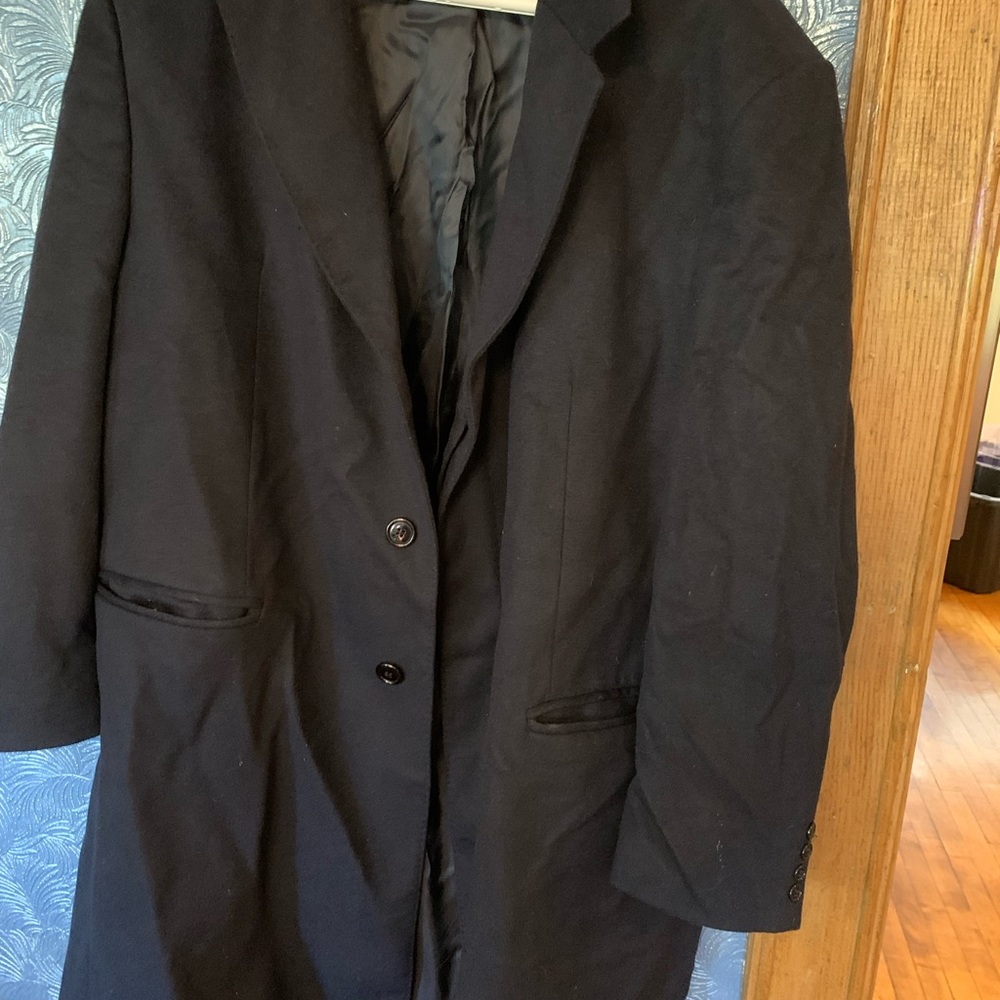 Dehavilland XXL Wool & Cashmere Luxury Full Length Big & Tall Mens CoatLike New